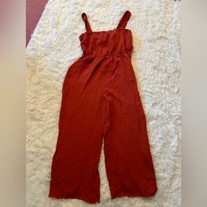 Orange Thin Strap Romper